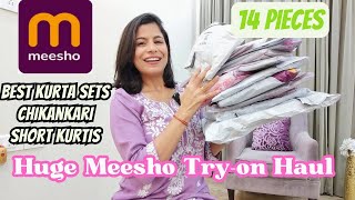 New Meesho Kurta Sets Haul  Office Wear Best Cotton Kurta Sets Chikankari Kurti l Dream Simple [upl. by Fernyak142]