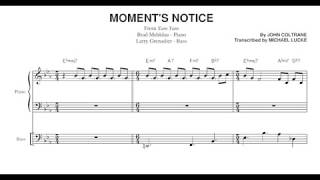 Brad Mehldaus solo on Moments Notice in 54  Transcription [upl. by Scrivings]