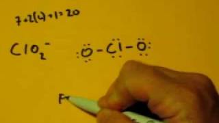 Lewis Dot Structure of ClO2 Chlorite Ion [upl. by Rehpotsyrhc]