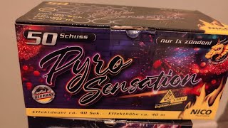 GOEDKOOP GOED VUURWERK UIT DUITSLAND PYRO SENSATION vuurwerk feuerwerk nicofeuerwerk [upl. by Anneiv]