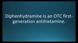 How to pronounce diphenhydramine Benadryl Memorizing Pharmacology Flashcard [upl. by Ahsaetan509]