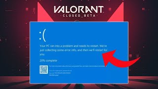 Fix Valorant VGK SYS Blue Screen Error  2024 [upl. by Adnylg]