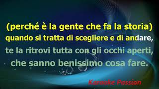 Karaoke  La Storia  F De Gregori [upl. by Brieta]