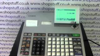 Casio SES3000  PCRT2100 Cash Register Instructions How To Preset Discount Buttons [upl. by Longawa]