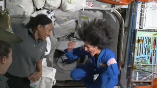 Boeing Starliner crew enters space station after docking [upl. by Wsan]