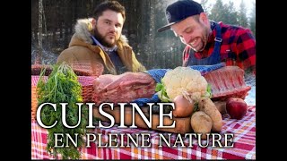 CUISINE EN PLEINE NATURE AVEC LE CHEF GUILLAUME TISSIER feat Kristy Mcazzari 🥔🥕🥩🐖 [upl. by Notnyw]