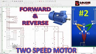 Reverse and forward of two speed motor simulation with CadeSIMU industrialautomation bawashir [upl. by Aubine]