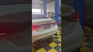 Infiniti Q50 Redsport Axle Back J Pipe Start Up Sound🔥 [upl. by Aivekahs]