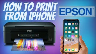 How to Print from iPhone to Epson Printer Wirelessly will also work for iPad [upl. by Anilem]