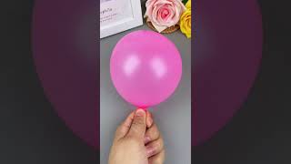 Use balloons to make a fun little rabbit tumbler Its simple and fun Try it with your children [upl. by Aneertak]