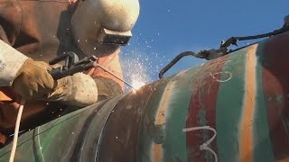 Pipeline Welding  Cold Morning TieIn [upl. by Edd]