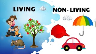 Living and Nonliving Things  aumsum kids science education children nurseryrhymes  Falfilo [upl. by Arv]