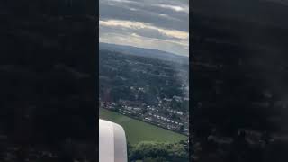 Birmingham City View in Flight ✈️  Emirates Flight youtubeshorts flighttakeoffvideo amaransong😍✨ [upl. by Bohaty]