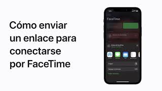 Cómo enviar un enlace para conectarse por FaceTime  Soporte técnico de Apple [upl. by Buote]