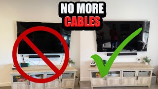 How to Hide Your TV Wires  EASY [upl. by Shimkus]