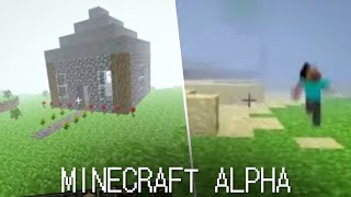 Minecraft Alpha es extraño [upl. by Sualokcin471]