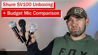 Shure SV100 Unboxing  Comparison Vs Pyle PDMICKT34 Vs Behringer Ultravoice XM8500 [upl. by Comyns9]