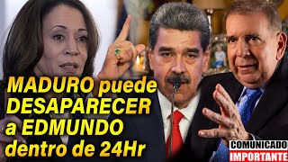 🚨KAMALA HARRIS manda ULTIMÁTUM a MADURO si TOCA a EDMUNDO [upl. by Nannarb803]