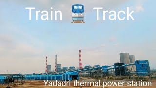 Yadadri Thermal Power Station  5×800Mw  Train Track Mvarunkumar1212 [upl. by Aibara630]