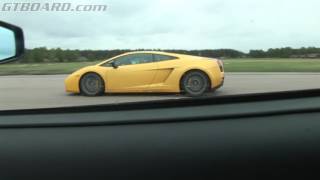 Lamborghini Gallardo SE vs Ferrari F430 Spider Classic race from 2008 [upl. by Pacorro]