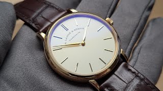 Op185 A Lange amp Sohne Saxonia Thin 玫瑰金37mm開箱評測  絕對值得入手的最佳朗格入門款式 明錶玩樂 [upl. by Yentroc]