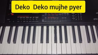 Deko Deko Deko muje Pyer haha piano cover [upl. by Airtina]