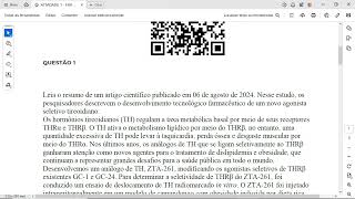 Leia o resumo de um artigo científico publicado em 06 de agosto de 2024 Nesse estudo os pesquisado [upl. by Coppinger619]