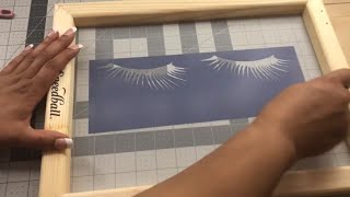 Using Oracal 651 Vinyl as a Stencil For Screen Printing TShirts with the Cricut Cutting Machine [upl. by Dacia]