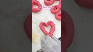 How Heart Bagels are made bagels pinkheart [upl. by Feldt]