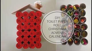 DIY Chistmas Advent Calendar made from empty toilet paper rolls [upl. by Cowan]