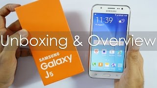 Samsung Galaxy J5 Budget 4G Smartphone Unboxing amp Overview [upl. by Iclek599]