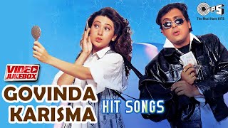 Govinda amp Karisma Kapoor Super Hit Songs  Video Jukebox  90s Hits  Govinda Karisma Dance Hits [upl. by Marylin]