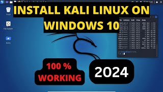 How To Install Kali Linux On Windows 10  Kali Linux 2024 [upl. by Simone142]