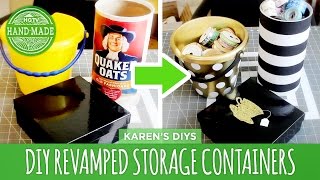 DIY Revamped Storage Containers  HGTV Handmade [upl. by Eikceb209]