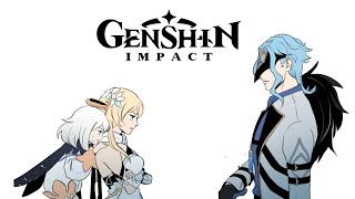 Youre Hard Enough Genshin Impact Comic Dub [upl. by Inaffets]