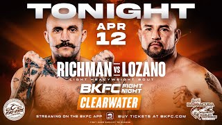 BKFC Fight Night CLEARWATER  FREE LIVE EVENT [upl. by Bollinger]