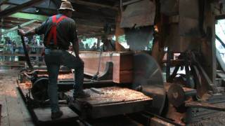 Working Historical Steam Powered Lumber Mill [upl. by Anayt]