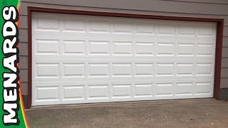 How To Install a Garage Door  Menards [upl. by Ahsikyt]