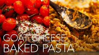 Baked Goat Cheese Pasta 🍅🧀  TikTok Recipe with a Twist GoatCheesePasta TikTokRecipe BakedPasta [upl. by Evslin]