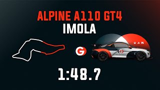 Imola 1487  Alpine A110 GT4  GO Setups  ACC 195 [upl. by Chabot871]