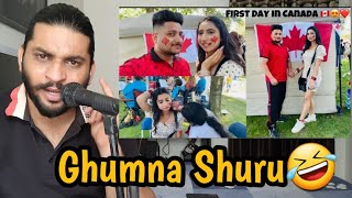 Ghumna Shuru 🤣Canada Vlog [upl. by Sylirama42]