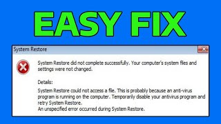 How To Fix System Restore 0x80070002 Error in Windows [upl. by Acinat]