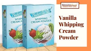 How to make perfect whipping cream with Bakersville Whipping Cream Powder [upl. by Werbel]