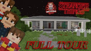 A Fully Detailed Tour of My Byers House from Stranger Things in Minecraft [upl. by Horan869]