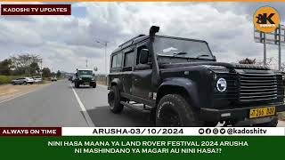 Nini Kipo Nyuma ya LandRover Festival ya Arusha [upl. by Pleione]