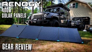 Renogy 400 watt Solar Panels Test  Overlanding Gear Review [upl. by Wenoa490]