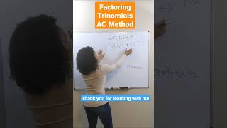 Quick Tutorial Factoring Trinomials Using AC Method [upl. by Jourdain800]