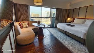 Singapore  Fairmont  Deluxe Harbour View Room Tour [upl. by Ennovyahs]