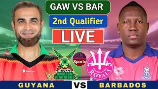 CPL Live Guyana Vs Barbados 2nd Qualifier Match Live Score amp Commentary Live Cricket Match Today [upl. by Lamag]