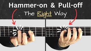 Are you doing guitar pulloffs this way  Guitar Hammer on amp Pull Off  Guitar Technique Tutorial [upl. by Stockwell]